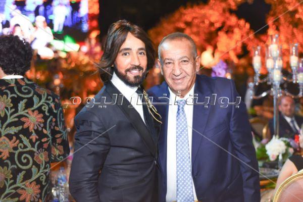 الهضبة ودينا الشربيني وراغب ومحمد رمضان في زفاف «باسل سماقية»