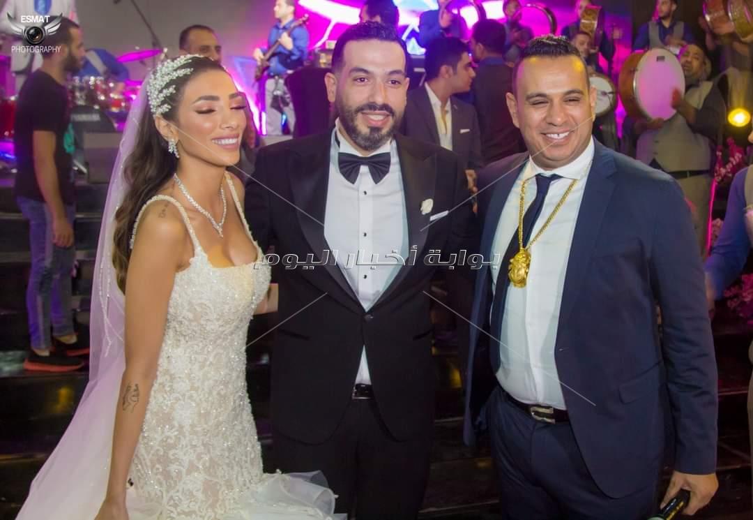 نجوم الفن والرياضة يجتمعون في حفل زفاف شريف منير حسن