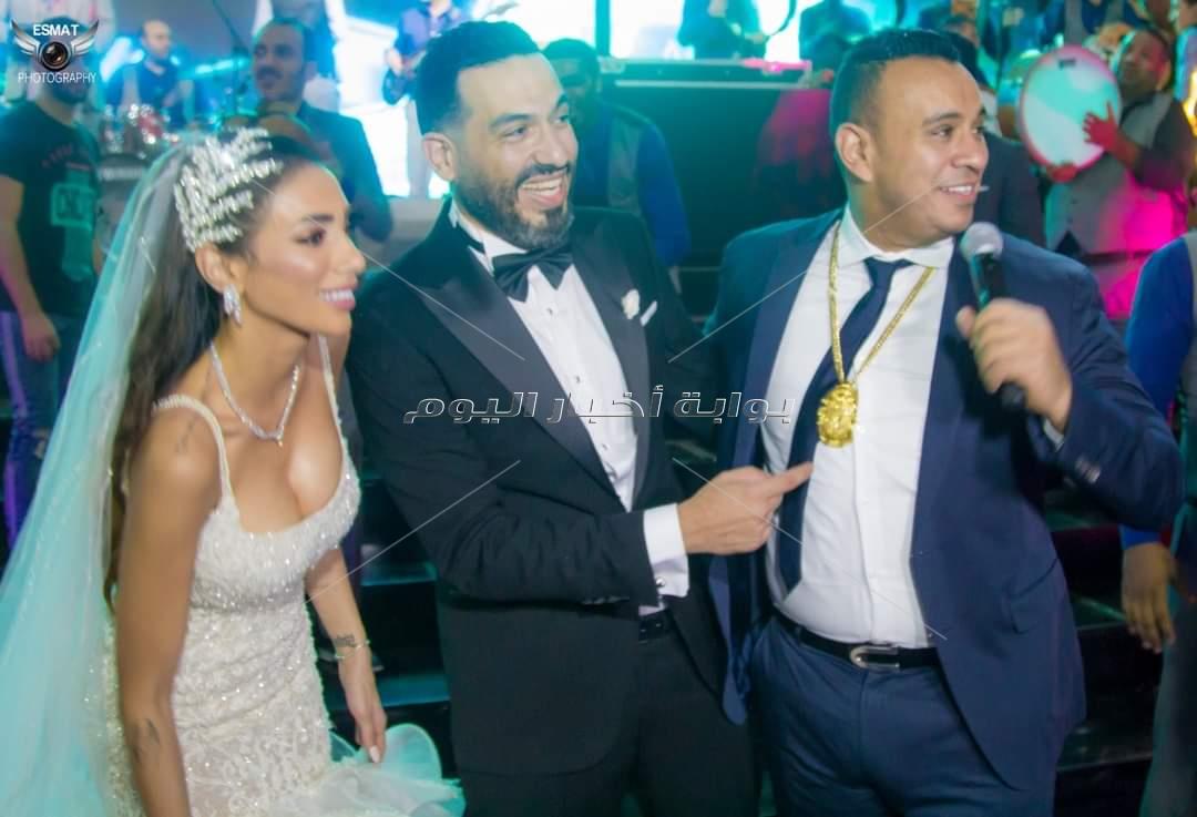 نجوم الفن والرياضة يجتمعون في حفل زفاف شريف منير حسن