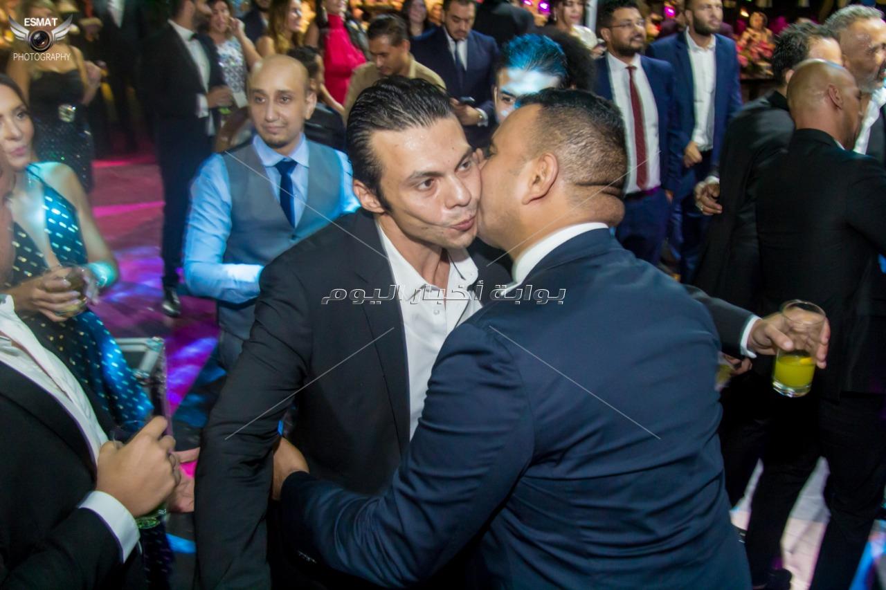 نجوم الفن والرياضة يجتمعون في حفل زفاف شريف منير حسن