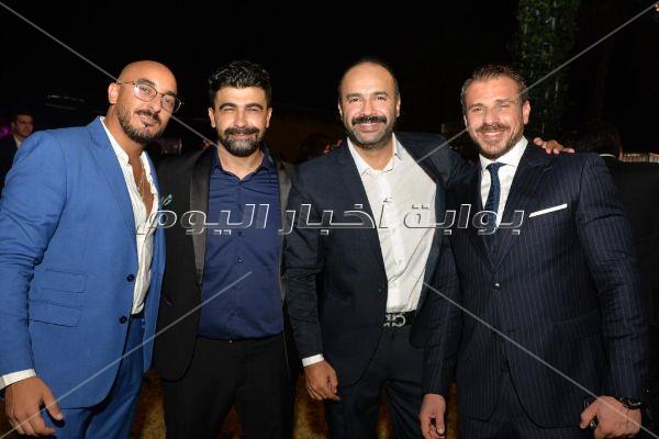 نجوم الفن والرياضة يجتمعون في حفل زفاف شريف منير حسن