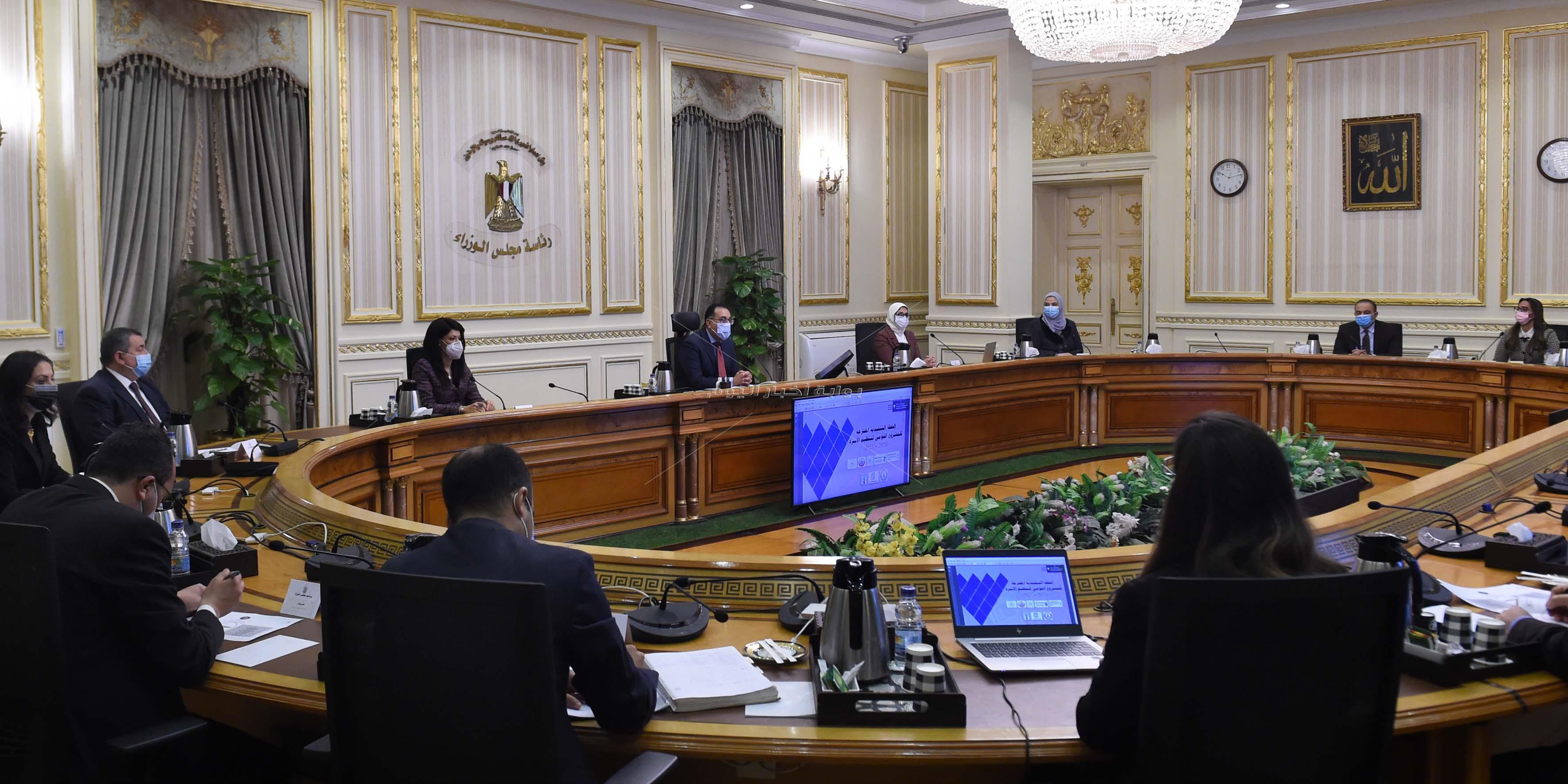 رئيس الوزراء يستعرض الاستراتيجية القومية للسكان لضبط النمو السكاني‎