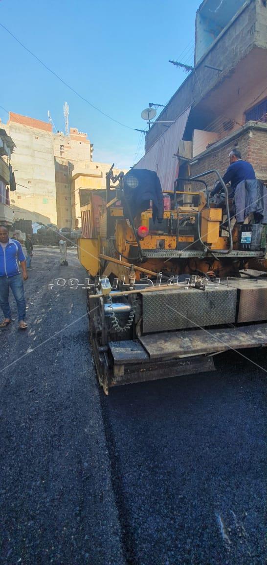 الحضرة الجديدة بقلب الإسكندرية تتجمل بتطوير البنية التحتية والرصف  
