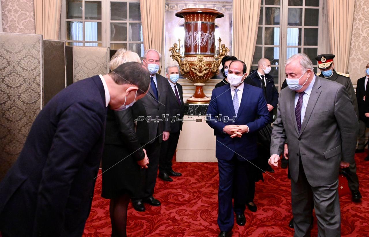 السيسي في مجلس الشيوخ الفرنسي 