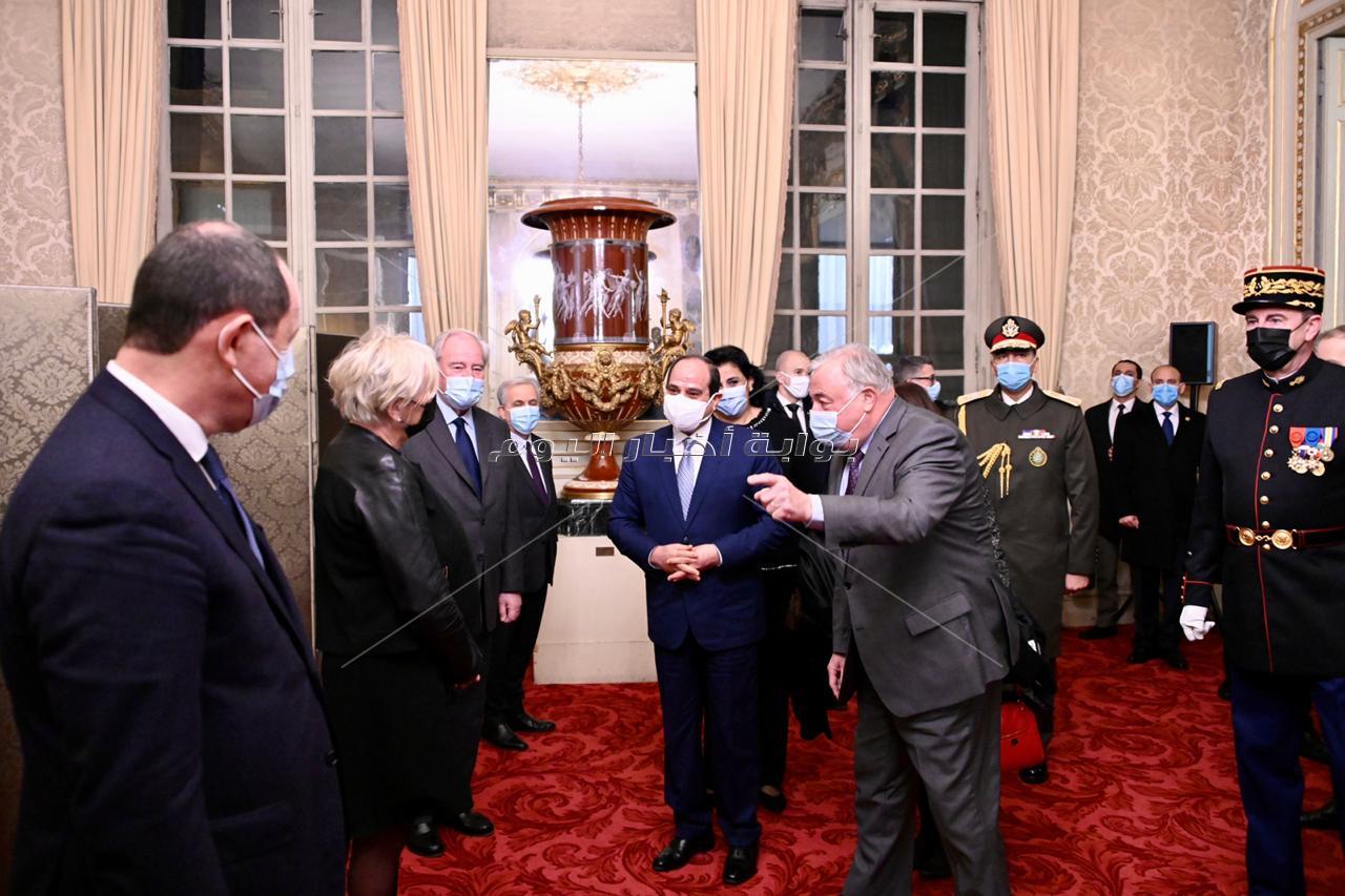 السيسي في مجلس الشيوخ الفرنسي 