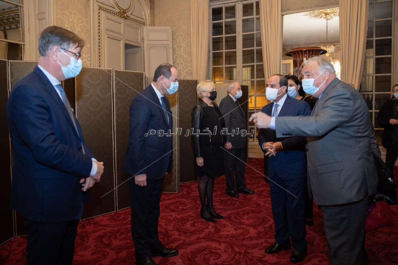 السيسي في مجلس الشيوخ الفرنسي 