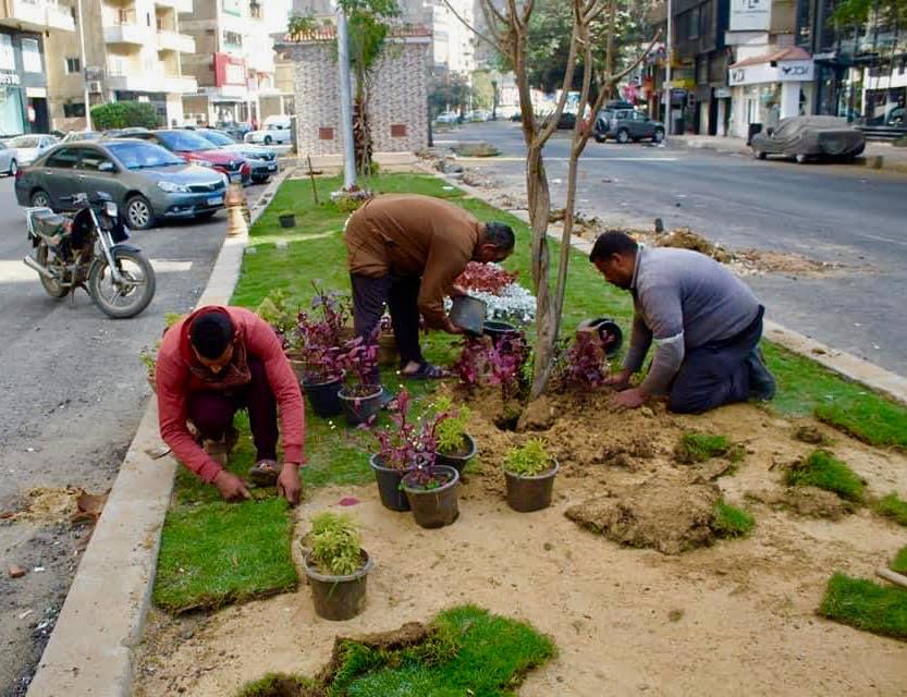  بشأن رفع  كفاءة النظافة ، والحدائق ، بنطاق أحياء محافظة الجيزة ، شملت الآتي : --