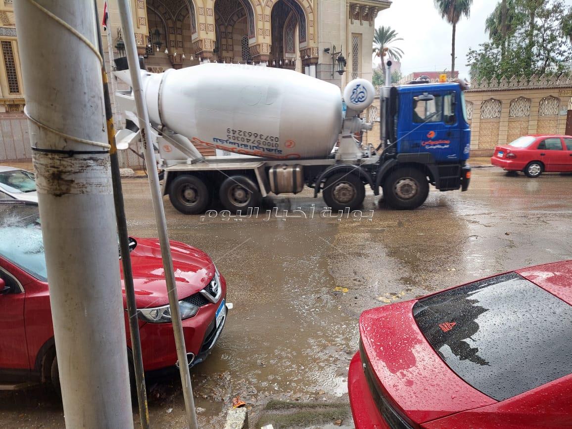 أمطار غزيرة بعد الظهر بالدقهلية