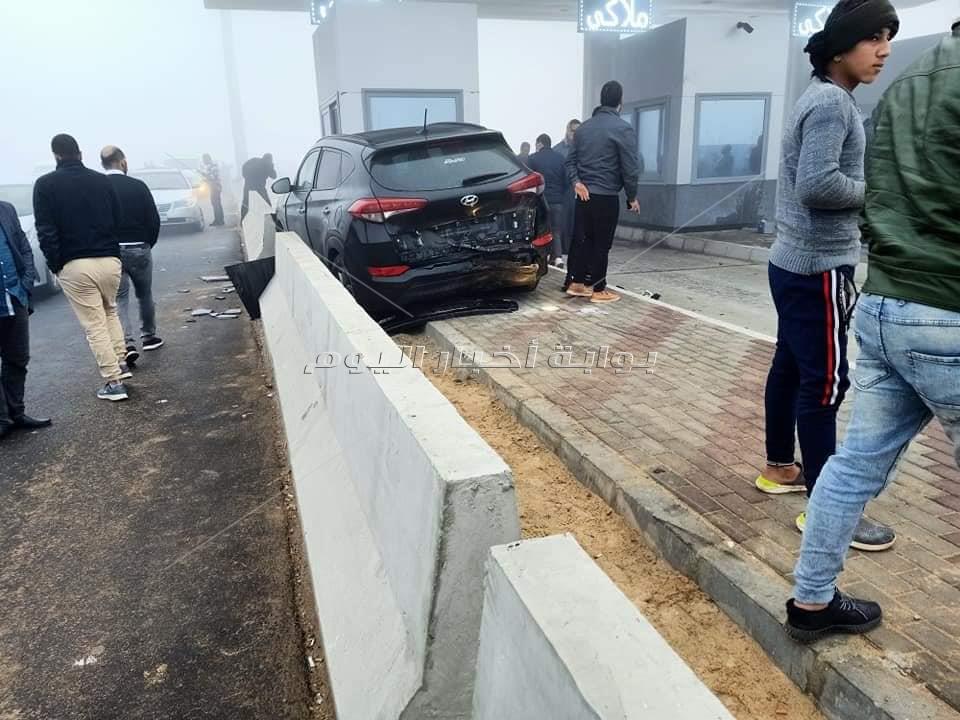  حادث تصادم بطريق الإسماعيلية الصحراوي