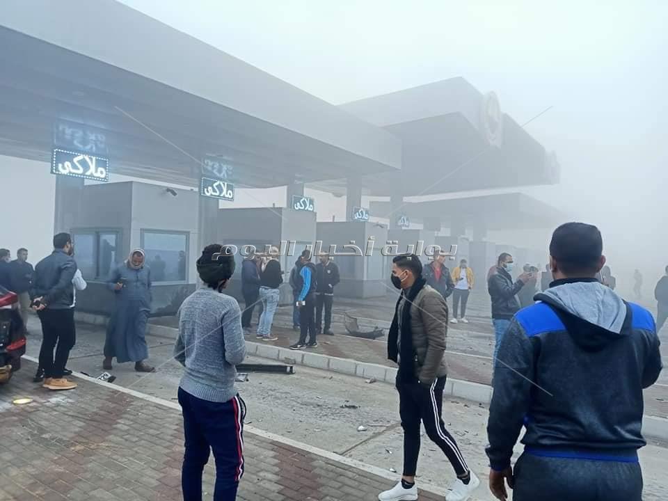  حادث تصادم بطريق الإسماعيلية الصحراوي