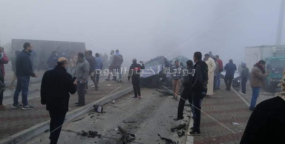  حادث تصادم بطريق الإسماعيلية الصحراوي