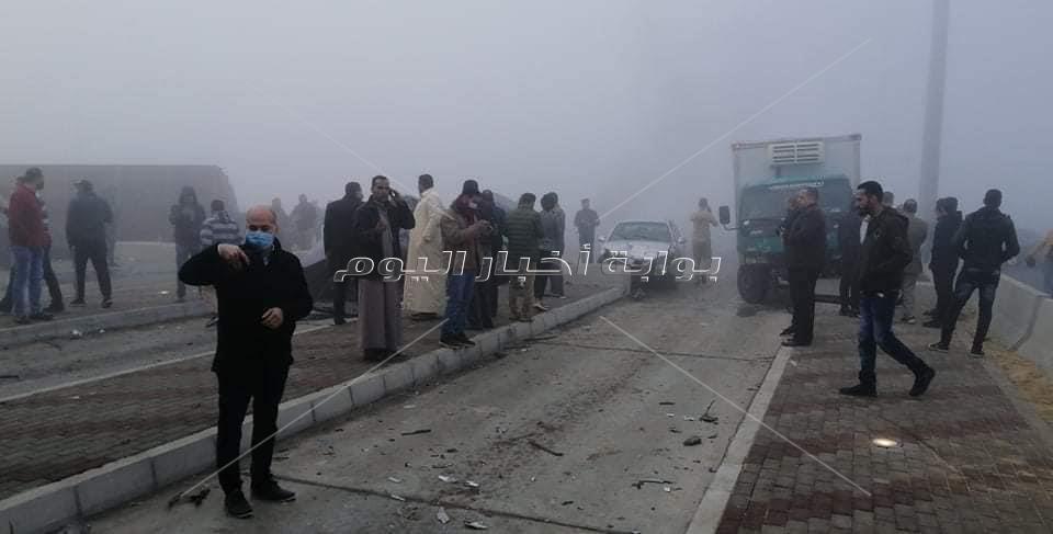  حادث تصادم بطريق الإسماعيلية الصحراوي