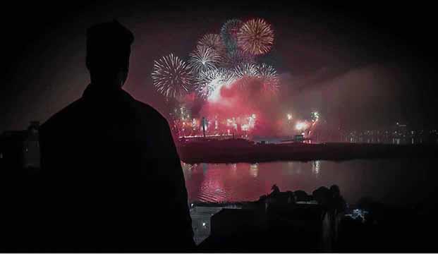 شاهد إحتفالات المصريين بأعياج رأس السنة الميلادية