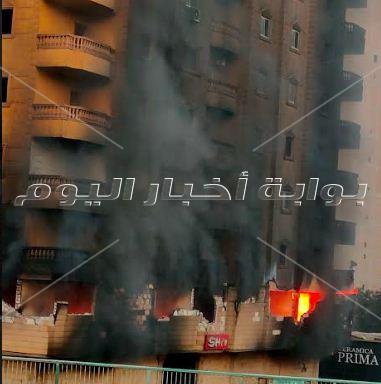 بعد يومان من استمرار حريق مخزن أحذية كرداسة الجيزة في طريقها لإزالة العقار