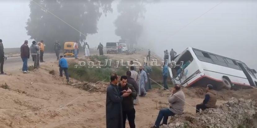  حادث تصادم 3 أتوبيسات