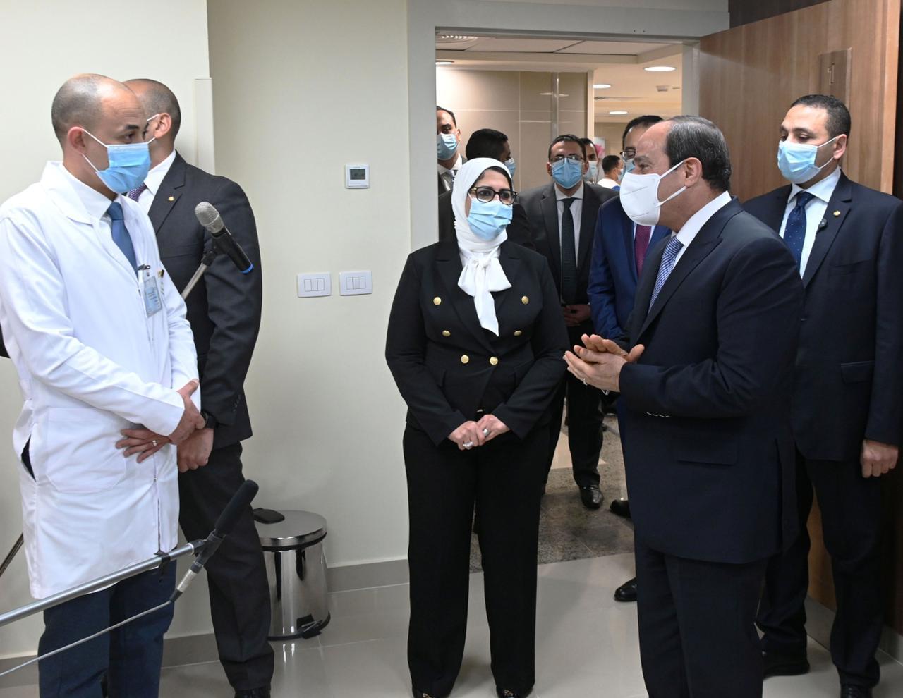 الرئيس السيسي يفتتح المجمع الطبي المتكامل بالإسماعيلية