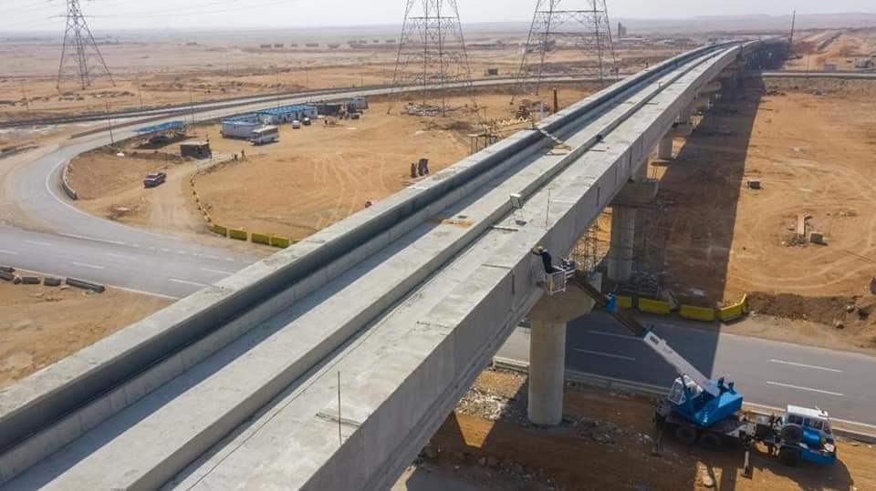صور ترصد تنفيذ كوبري السويس بمشروع القطار الكهربائي LRT
