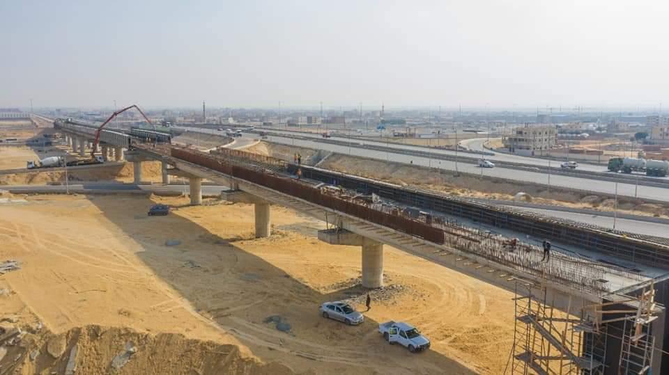 5 صور ترصد تنفيذ كوبري الإسماعيلية بمشروع القطار الكهربائي LRT