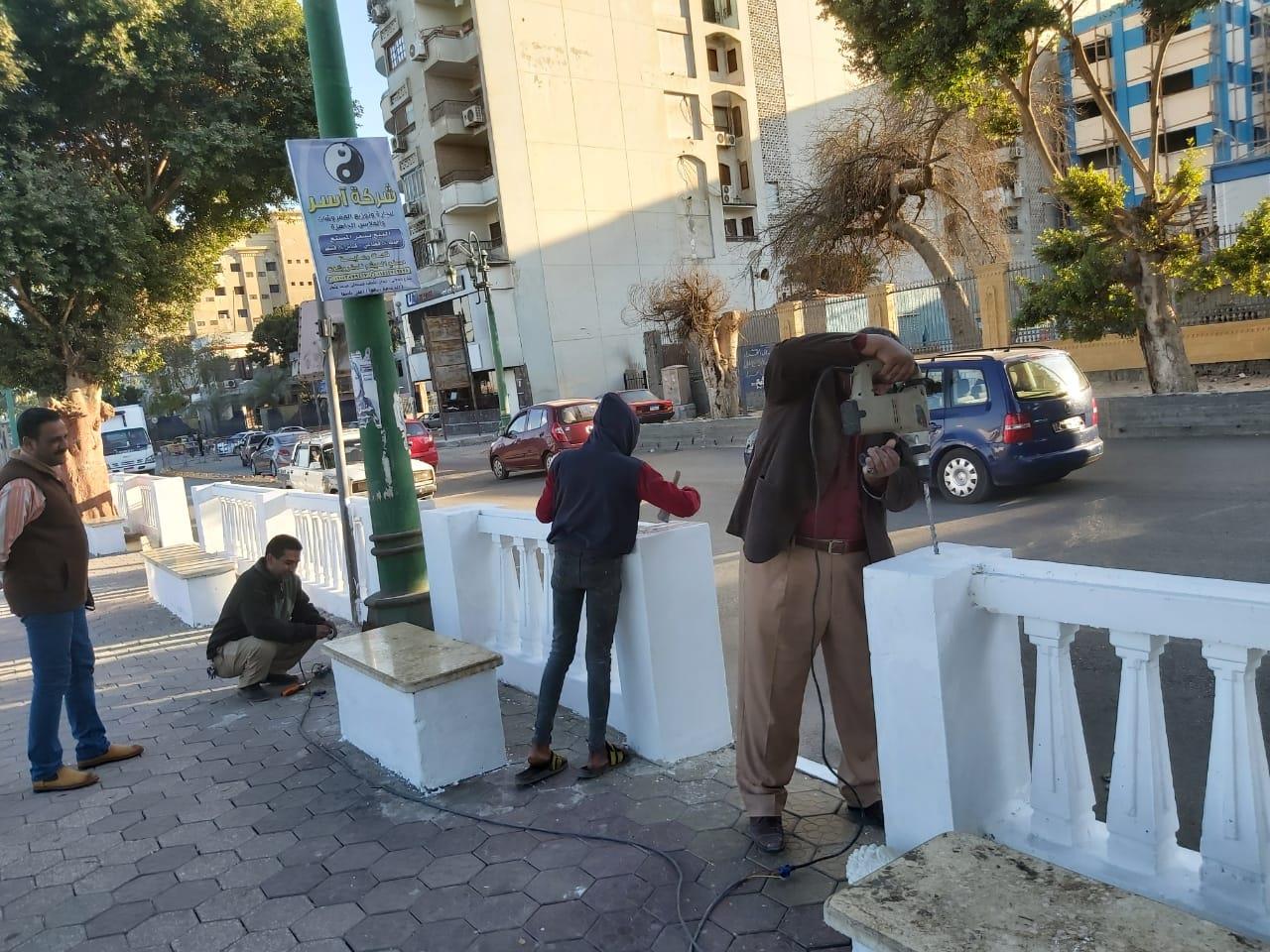  تطوير وتجميل كورنيش النيل بأسيوط