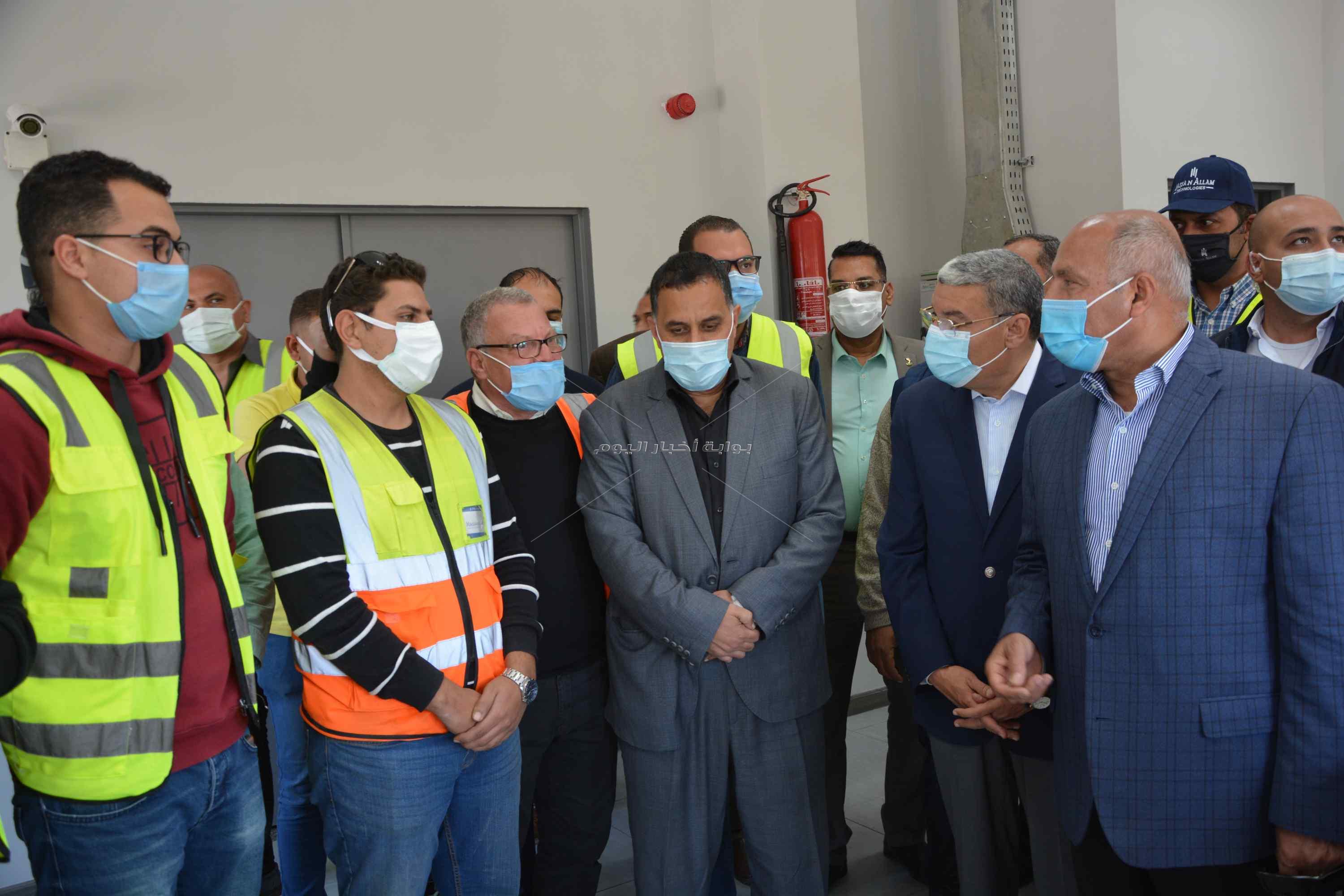 وزير النقل ومحافظ المنيا يشهدان اختبارات برج إشارات سمالوط قبل دخوله الخدمة غدا