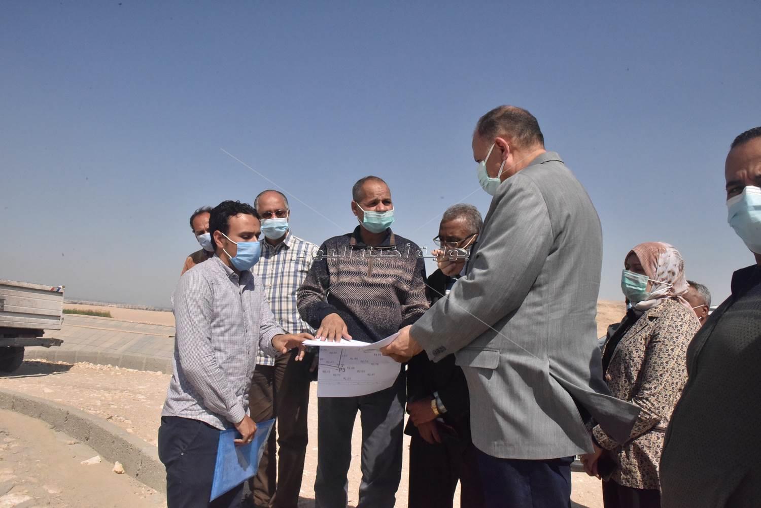  إستمرار تنفيذ مشروع صرف صحي منطقة بني غالب الصناعية بأسيوط 