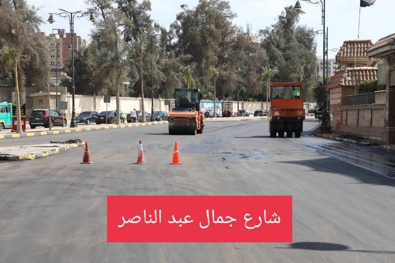 محافـظ المنوفية يتابع أعمال رصف   