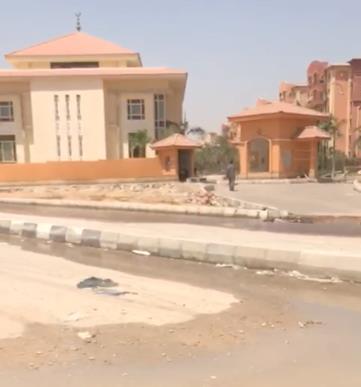 كسر ماسورة مياة بحدائق أكتوبر