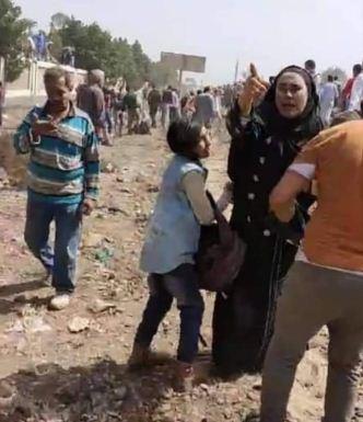 خروج قطار ركاب عن القضبان في طوخ