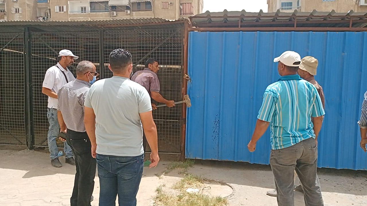 إزالة التعديات على أراضى الدولة بحى ثالث الإسماعيلية 