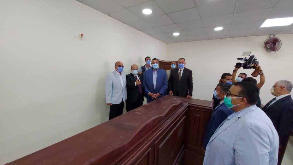 بالصور .. وزير العدل و محافظ البحيرة يتفقدان اعمال انشاء مبنى محكمة شمال دمنهور الإبتدائية 