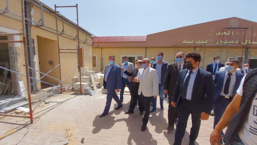 بالصور .. وزير العدل و محافظ البحيرة يتفقدان اعمال انشاء مبنى محكمة شمال دمنهور الإبتدائية 