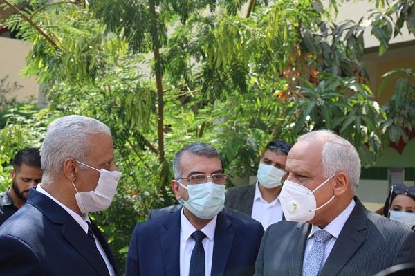 راشد والجيار يتفقدوا عدد من لجان امتحان الشهادة الاعدادية 2021  بتعليم الجيزة "