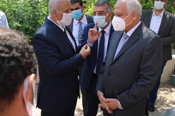 راشد والجيار يتفقدوا عدد من لجان امتحان الشهادة الاعدادية 2021  بتعليم الجيزة "