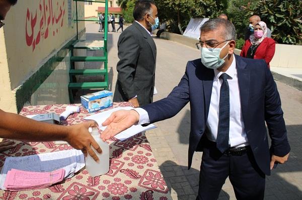 راشد والجيار يتفقدوا عدد من لجان امتحان الشهادة الاعدادية 2021  بتعليم الجيزة "