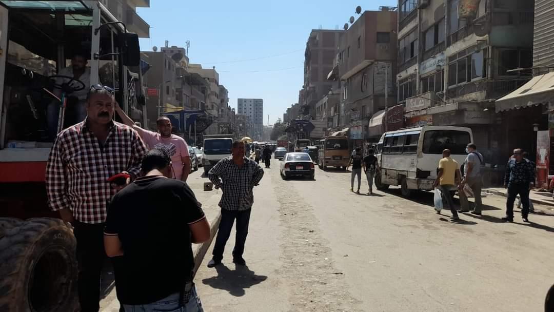 استمرار تمركز حملة إشغالات حي بولاق الدكرور بشارع ناهيا| صور