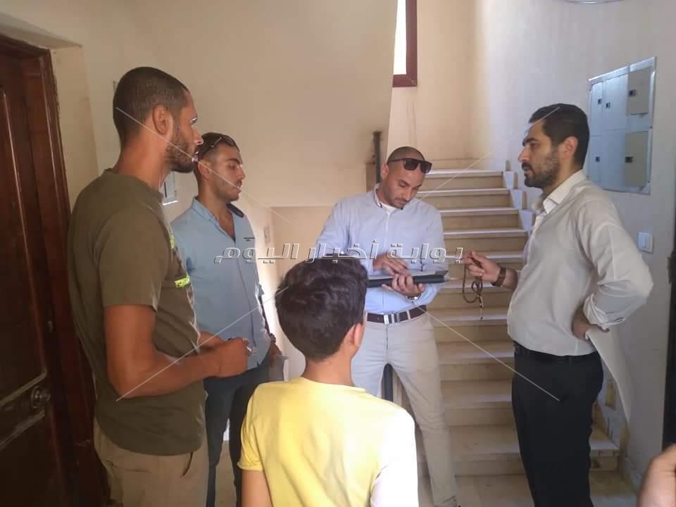 حملة تفتيشية لجهاز حدائق أكتوبر على وحدات الإسكان الاجتماعي