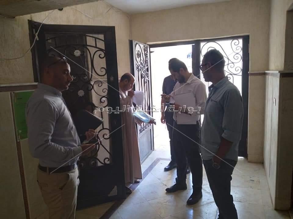 حملة تفتيشية لجهاز حدائق أكتوبر على وحدات الإسكان الاجتماعي