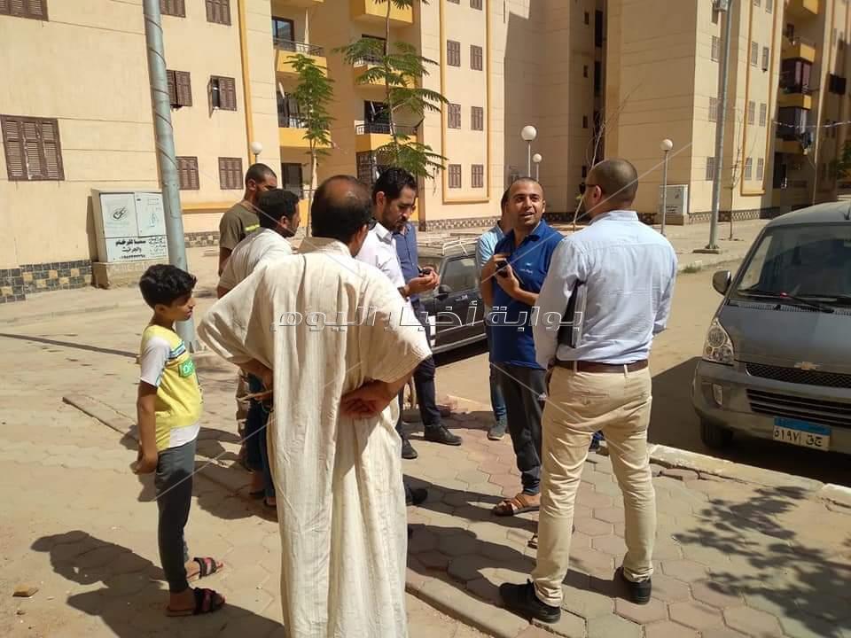 حملة تفتيشية لجهاز حدائق أكتوبر على وحدات الإسكان الاجتماعي