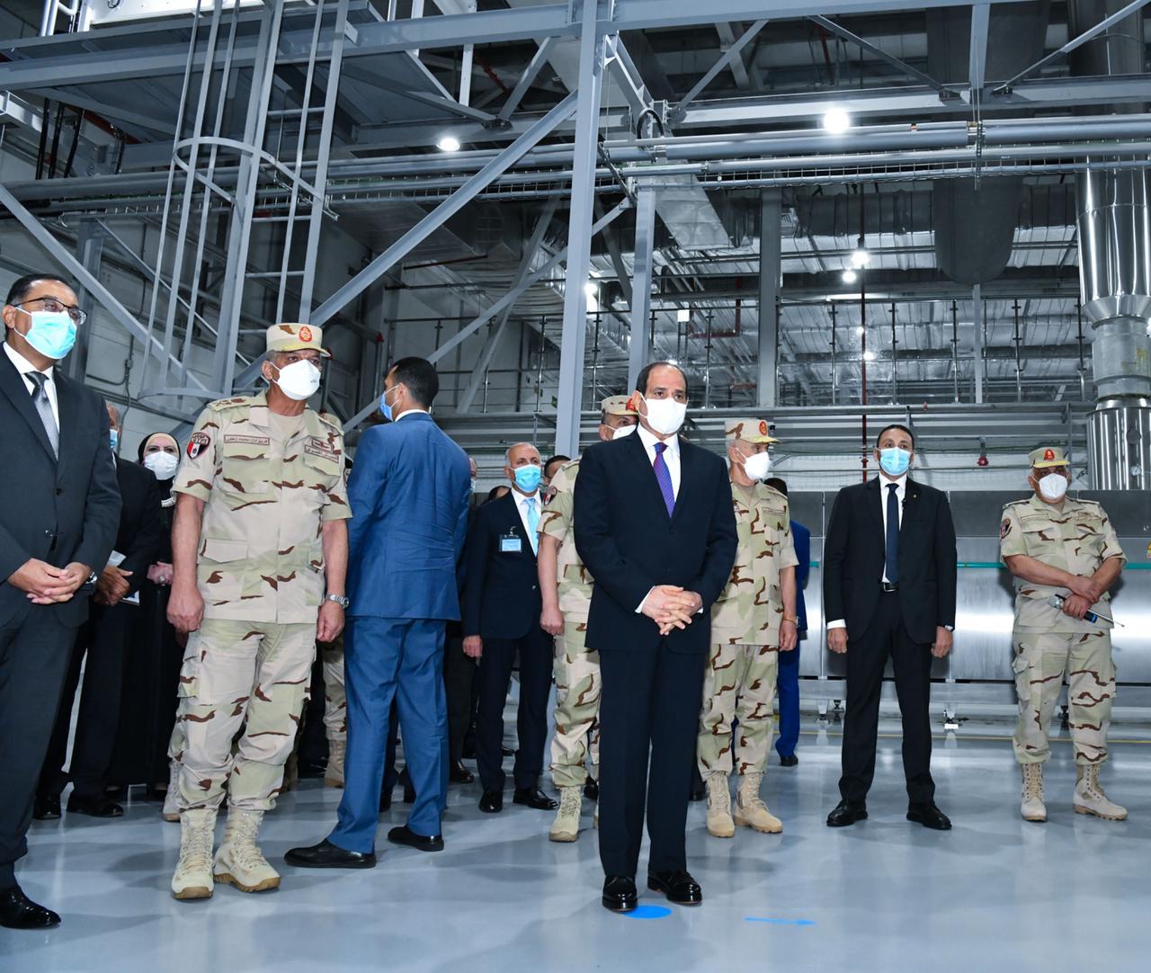 الرئيس السيسي يفتتح المدينة الصناعية الغذائية بالسادات