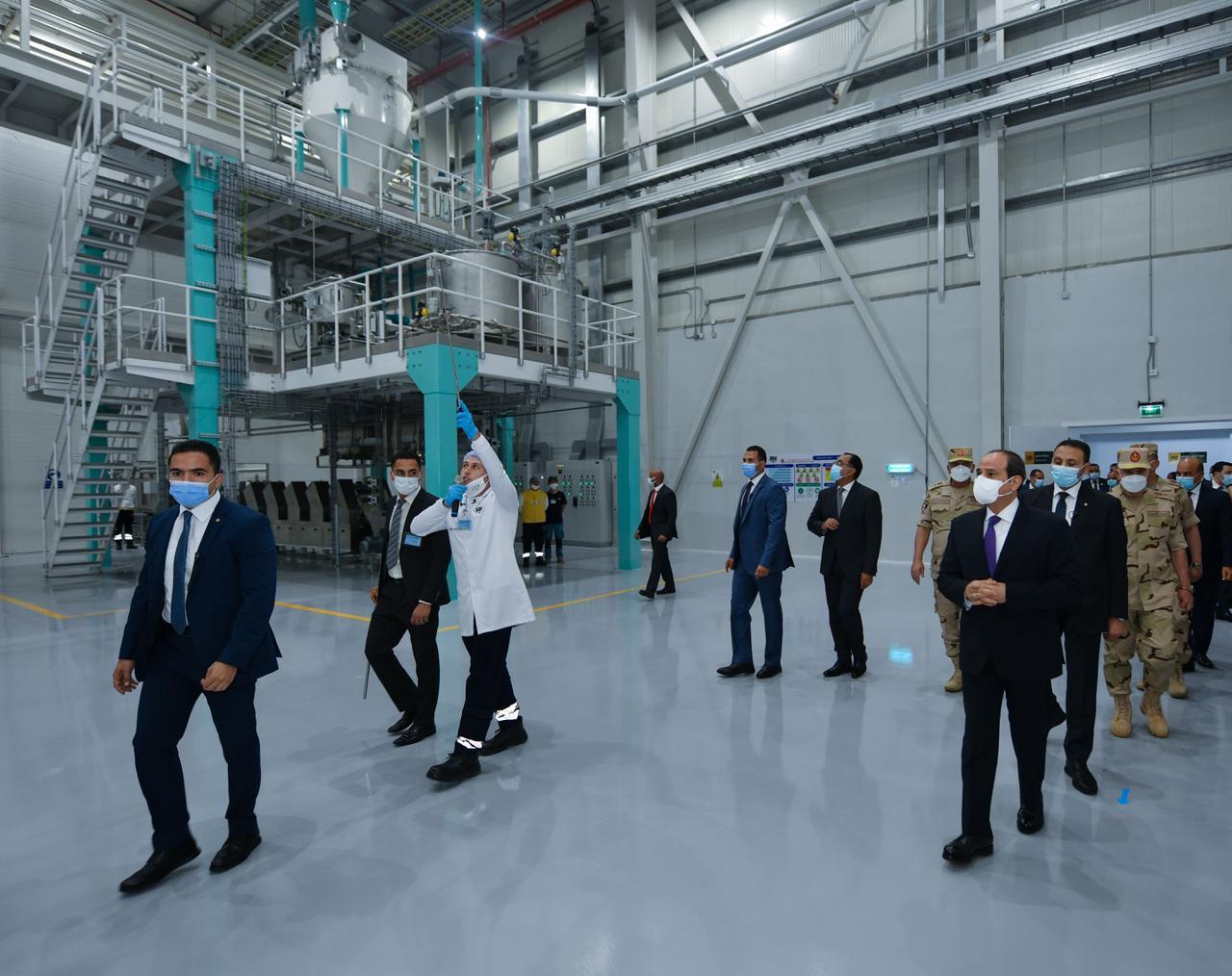 الرئيس السيسي يفتتح المدينة الصناعية الغذائية بالسادات