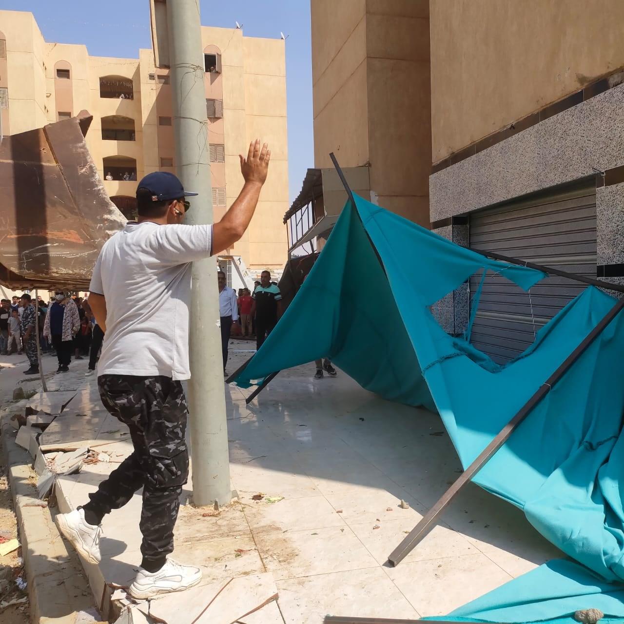 إزالة الإشغالات بأبناء الجيزة
