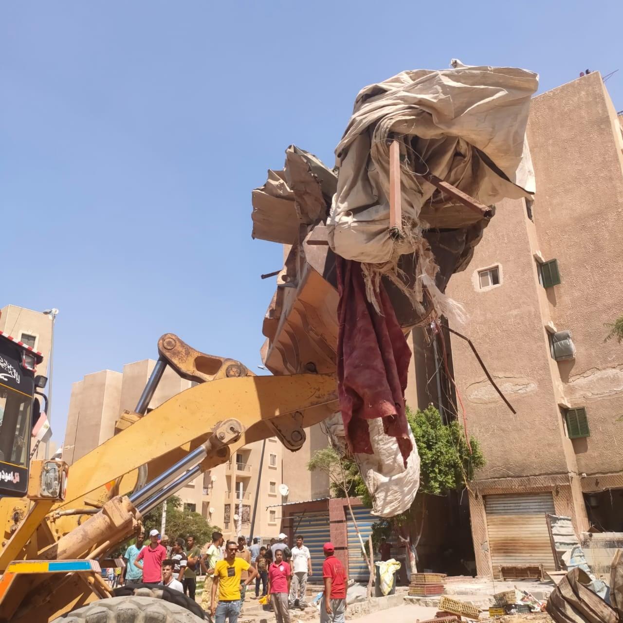 إزالة الإشغالات بأبناء الجيزة