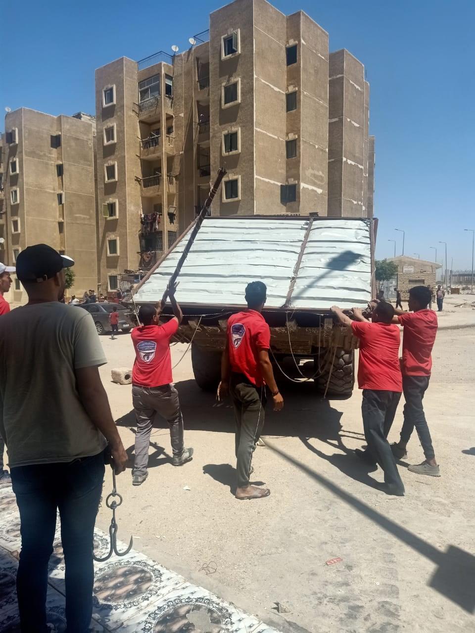 إزالة الإشغالات بأبناء الجيزة