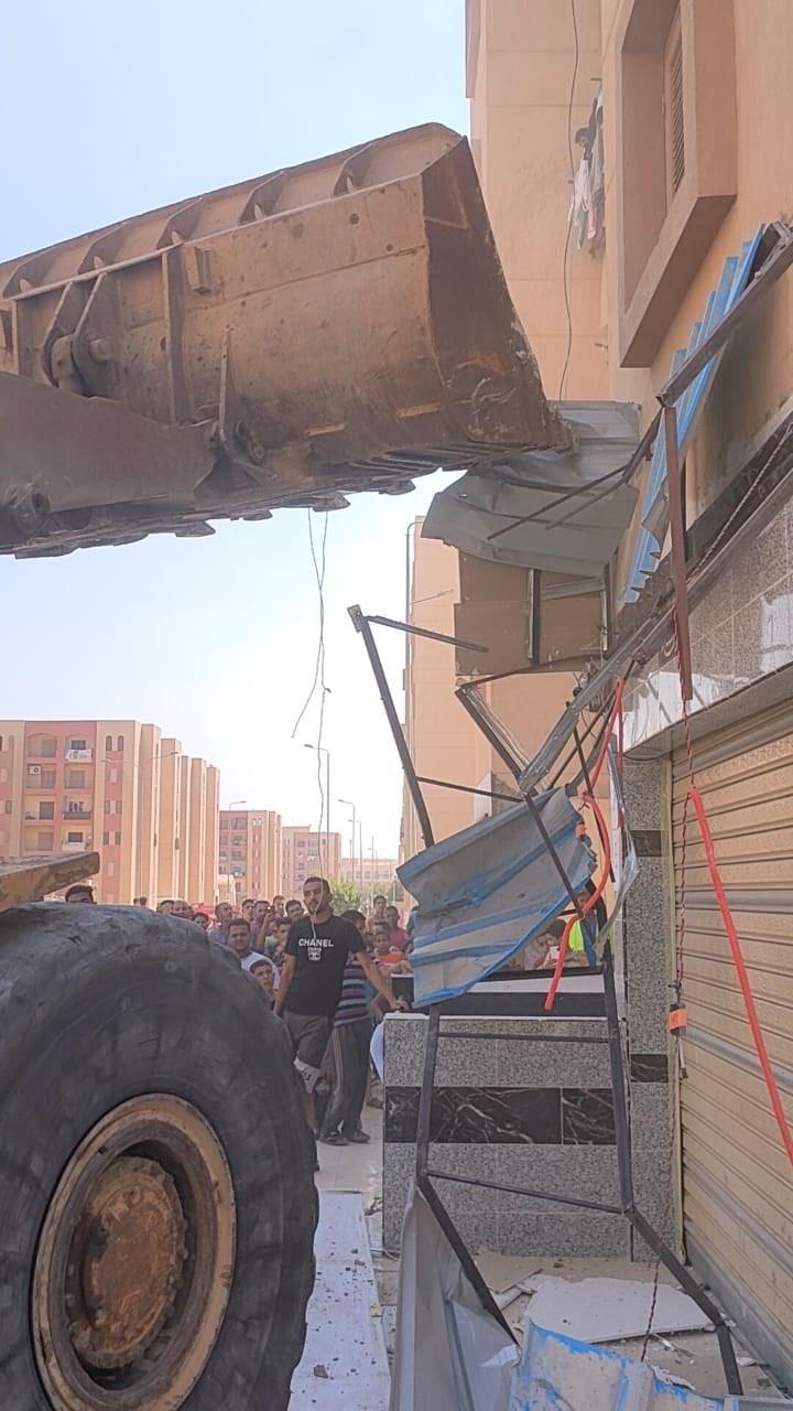 إزالة الإشغالات بأبناء الجيزة
