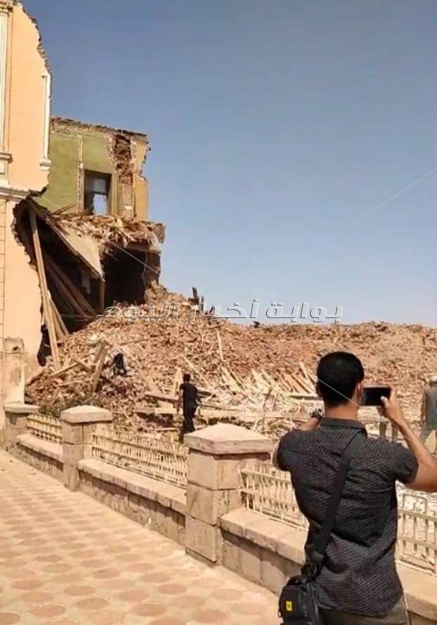 الانتهاء من إزالة قصر توفيق باشا اندراوس بمدينة الأقصر
