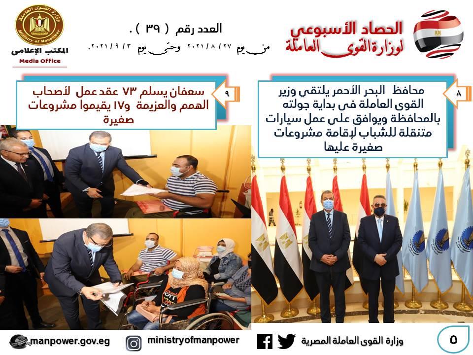 وزارة القوى العاملة في أسبوع 