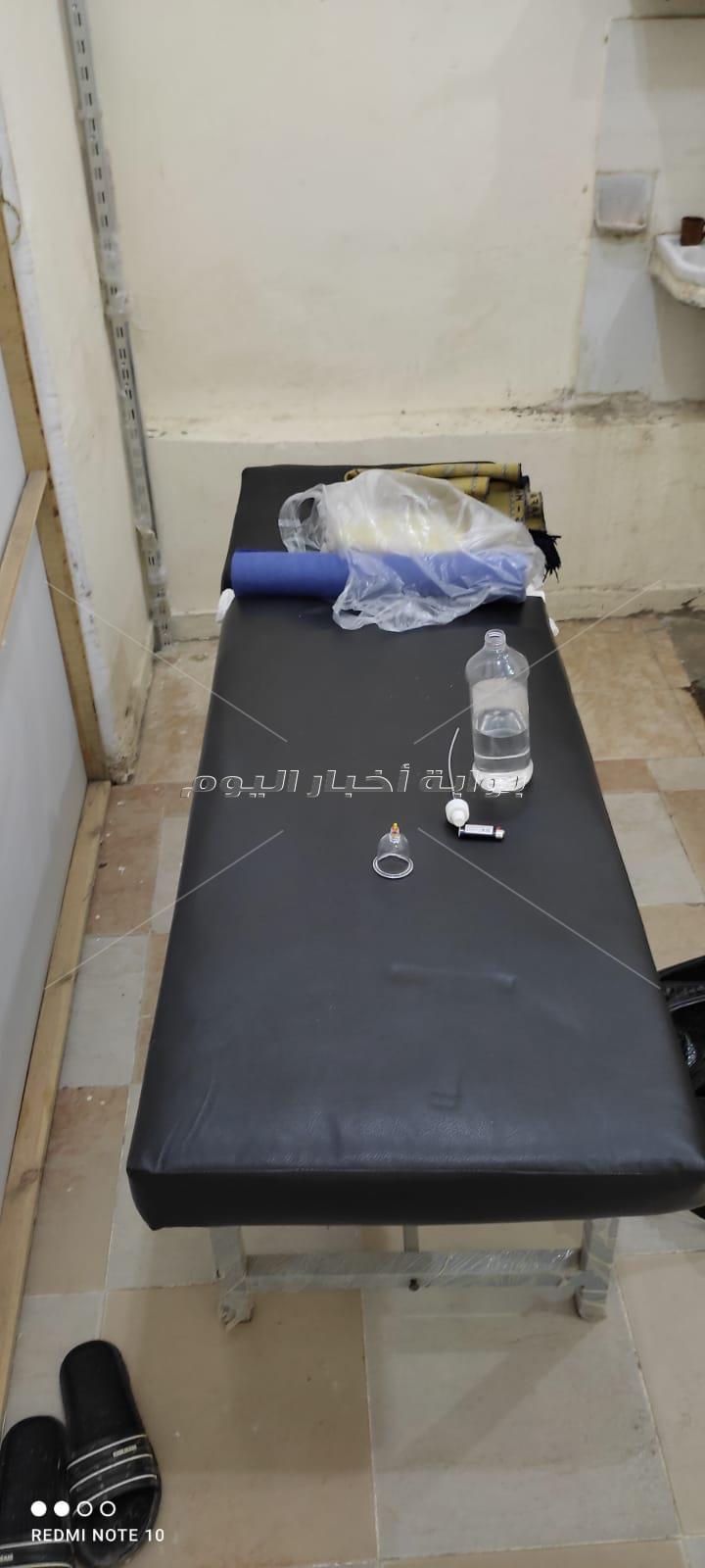 غلق وتشميع مركز مشهور للعلاج بالحجامة بدون ترخيص بداخلة أدوية مجهولة بمدينة نصر 
