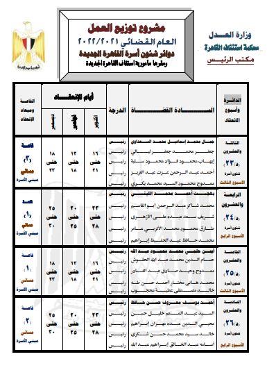  دوائر شؤون محاكم الأسرة بالقاهرة الجديدة