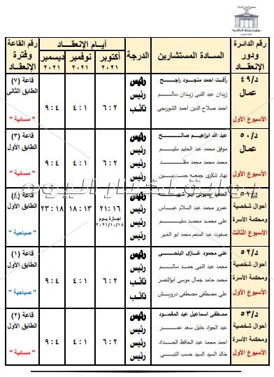 ننشر بالأسماء الدوائر المدنية والأسرة بمحاكم الإسكندرية بالعام القضائي الجديد
