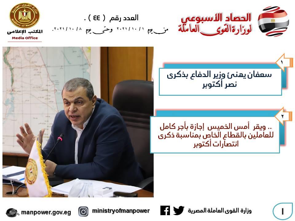 وزارة القوى العاملة في أسبوع